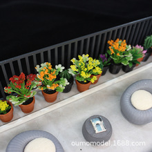Miniature Immortal Pillar Potted Plant Model