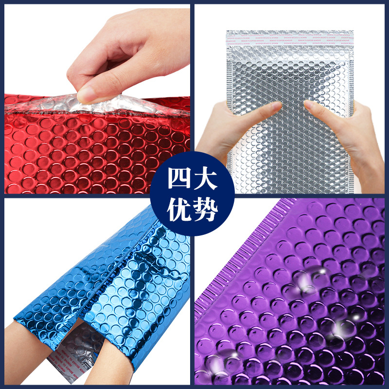 Red Aluminum Foil Bubble Mailer