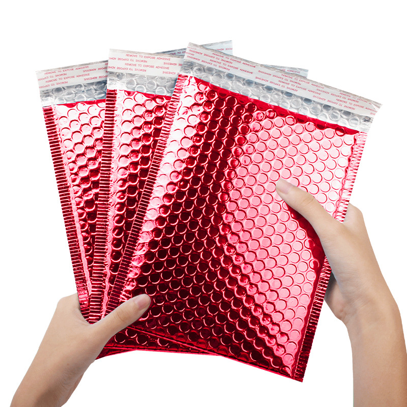 Red Aluminum Foil Bubble Mailer