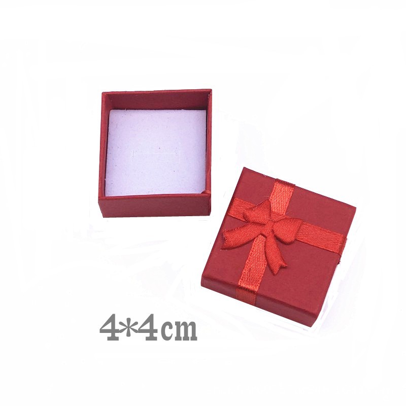 4x4 Square Hardened Pearlized Ring Box