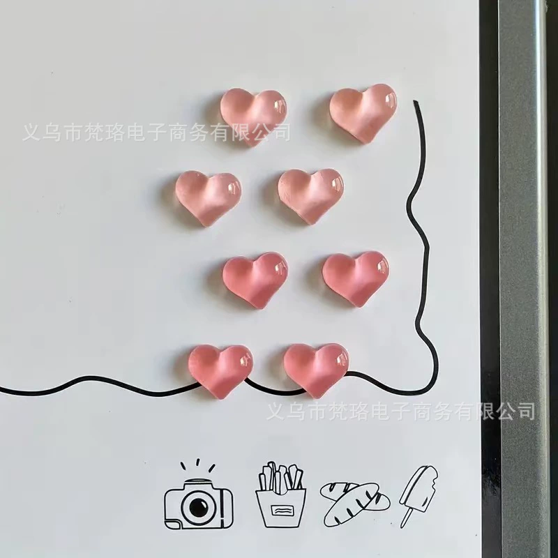 Heart-Shaped Fridge Magnet Whiteboard
