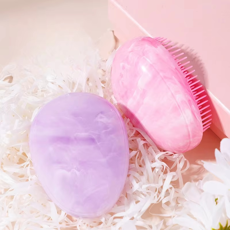 Two-Tone Frosted Gradient Hair Comb