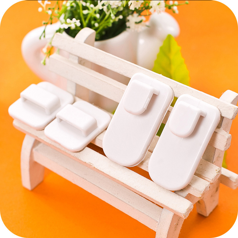 4-Piece Plastic Adhesive Wall Hook Set