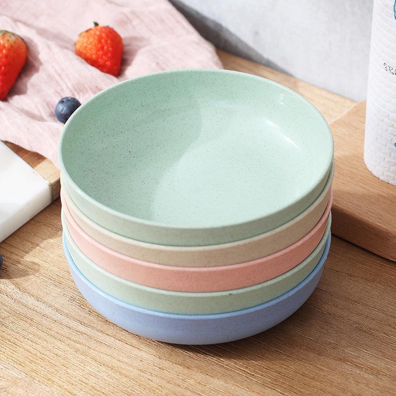 Wheat Straw Small Round Dip Plate