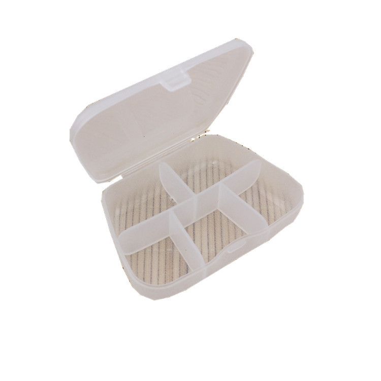 5-Cell Frosted Plastic Pill Storage Box