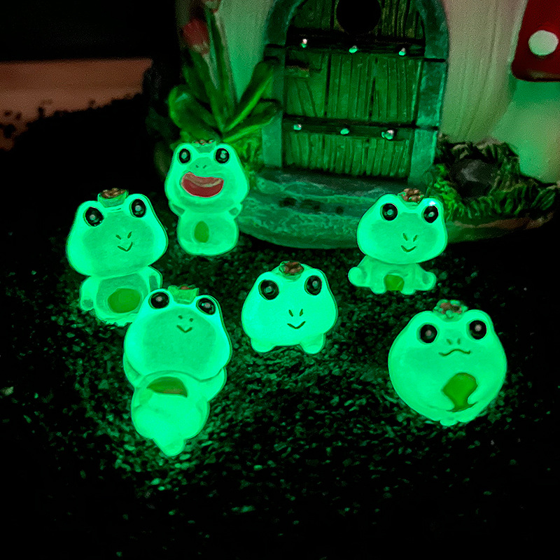 Green Glow In Dark Resin Frog