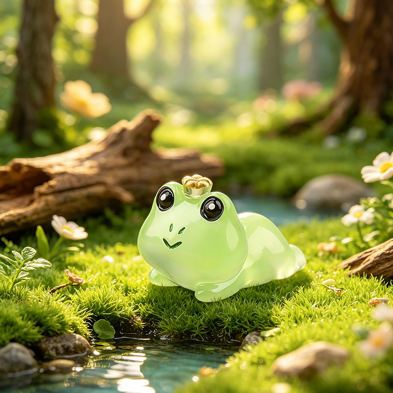 Green Glow In Dark Resin Frog